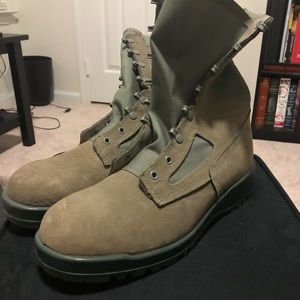 Belleville Sage Green Boots never worn!